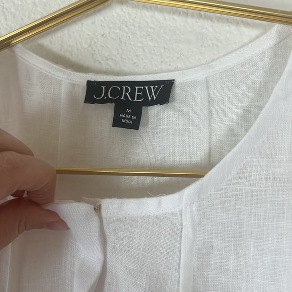 NWT J. Crew Seamed linen dress with removable belt, size Medium - Picture 6 of 12